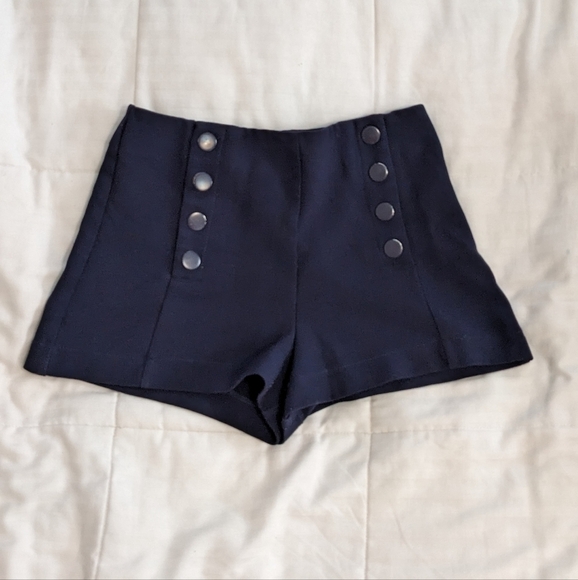 Forever 21 dark blue shorts size 27 - Picture 1 of 4